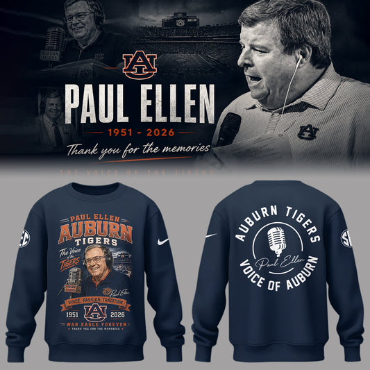 “Remembering Paul Ellen – The Voice of Auburn”🎙️🐅Sweatshirt