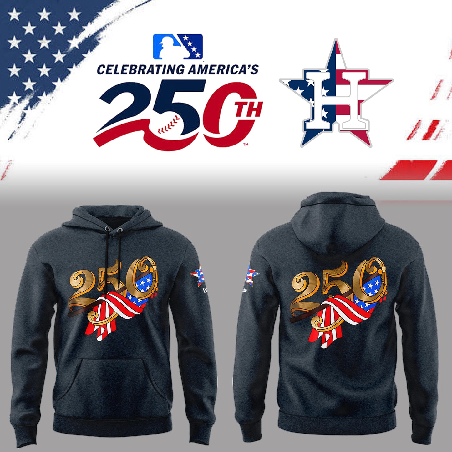 Astros Celebrating America’s 250th 🇺🇸⚾Hoodie