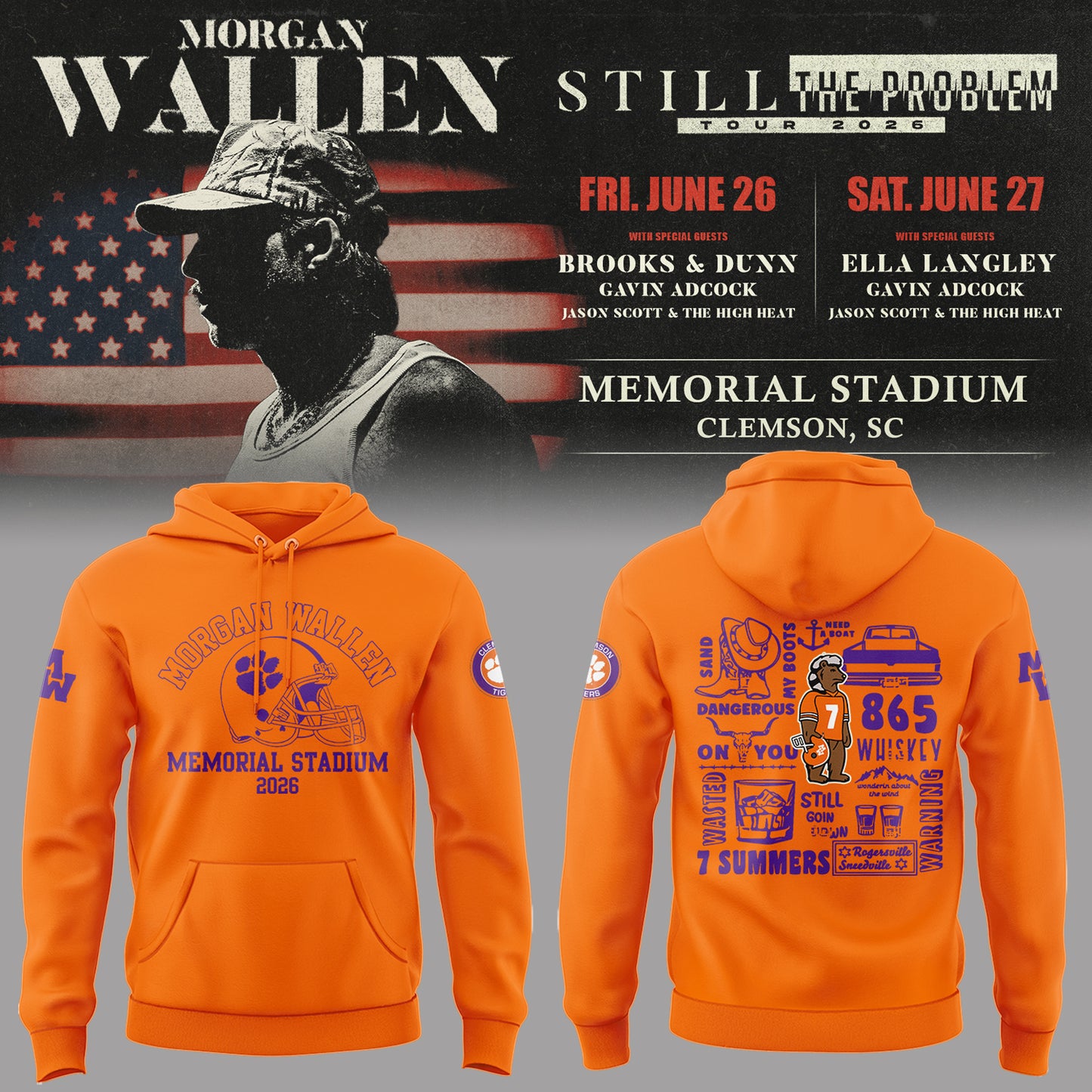 Limited Edition Still The Problem Tour 2026 At Memorial Stadium Hoodie