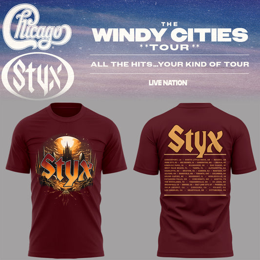 Limited Edition The Windy Cities Tour – All The Hits… Your Kind of Tour Shirt