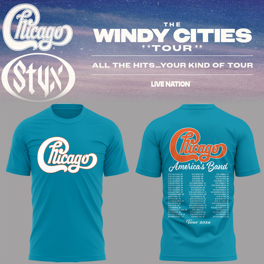 Limited Edition The Windy Cities Tour – All The Hits… Your Kind of Tour Shirt