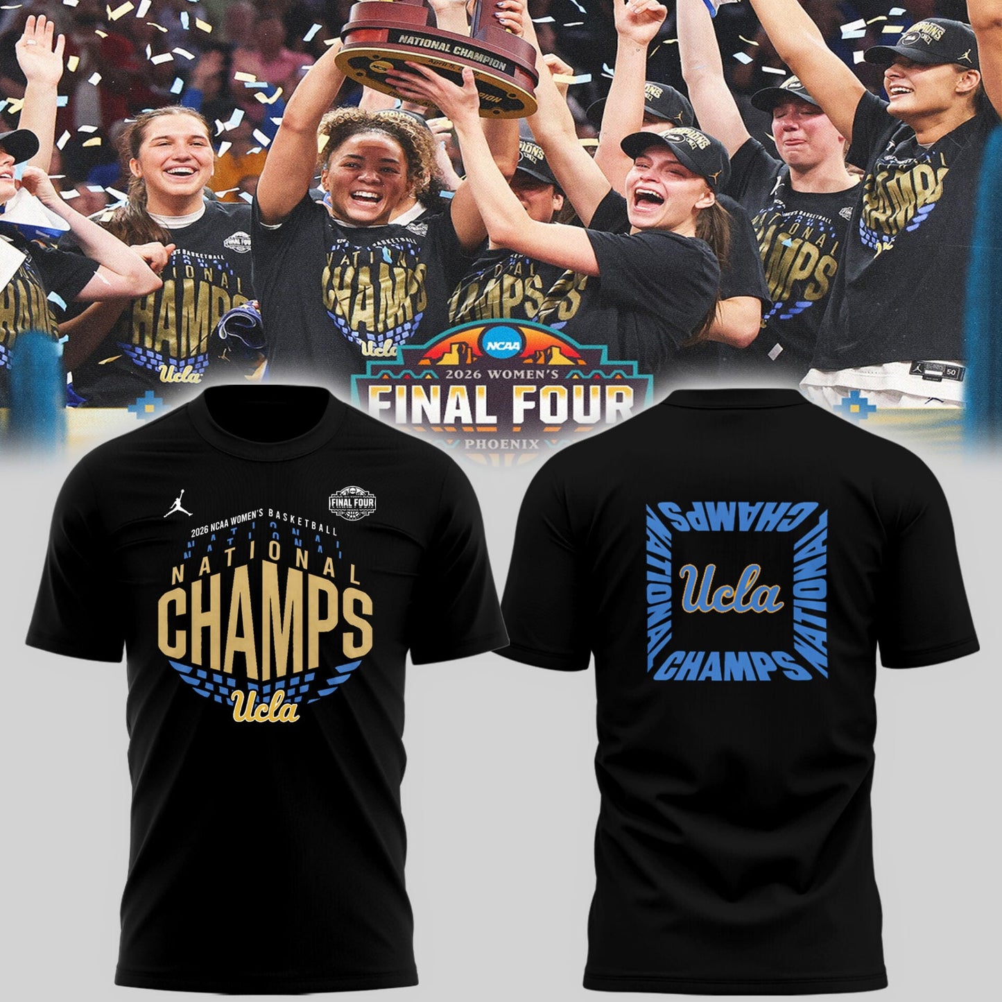 Limited Edition 2026 WBB National Champions 👑🏀 Champions Shirt