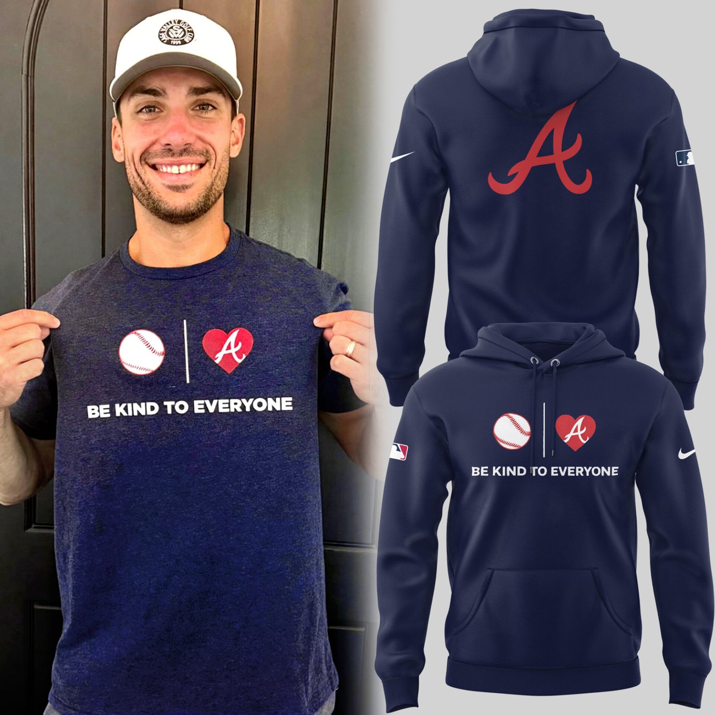 Atlanta ⚾ Be Kind To Everyone Hoodie