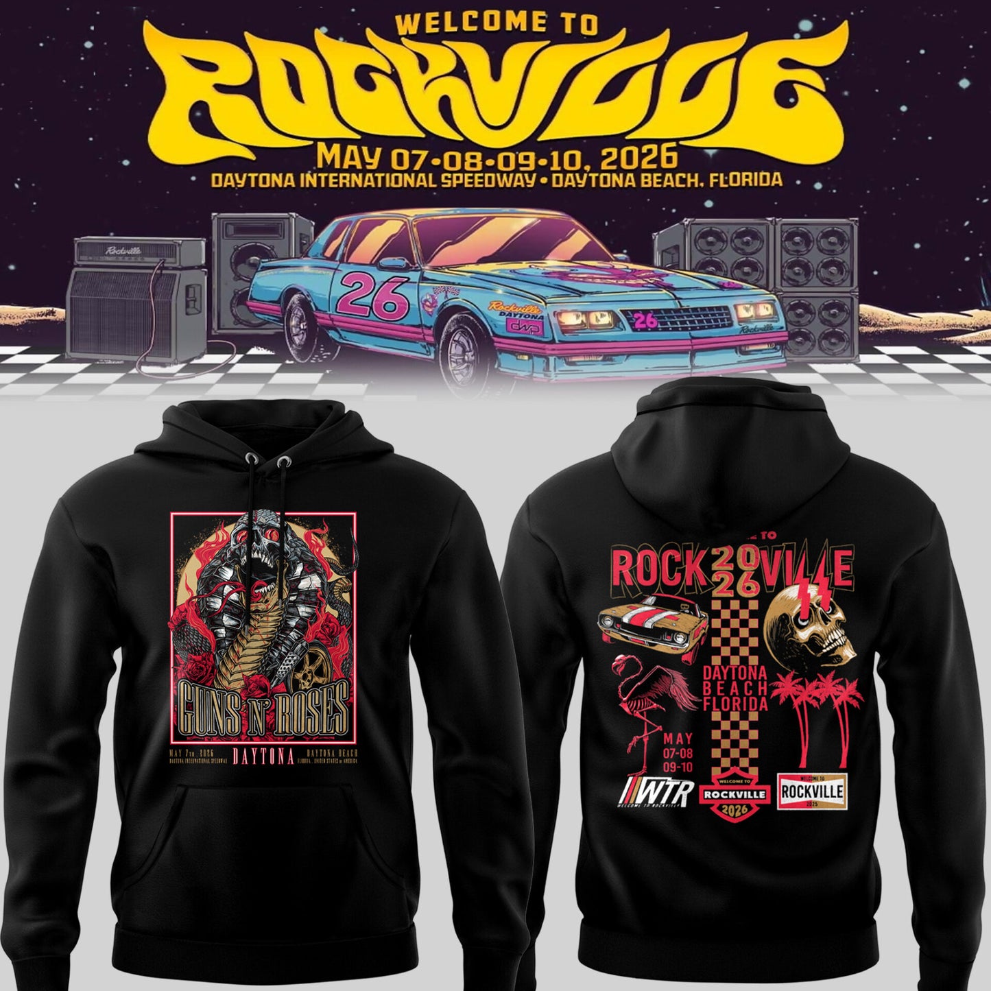 GnR 🎵 Welcome to Rockville, FL Hoodie