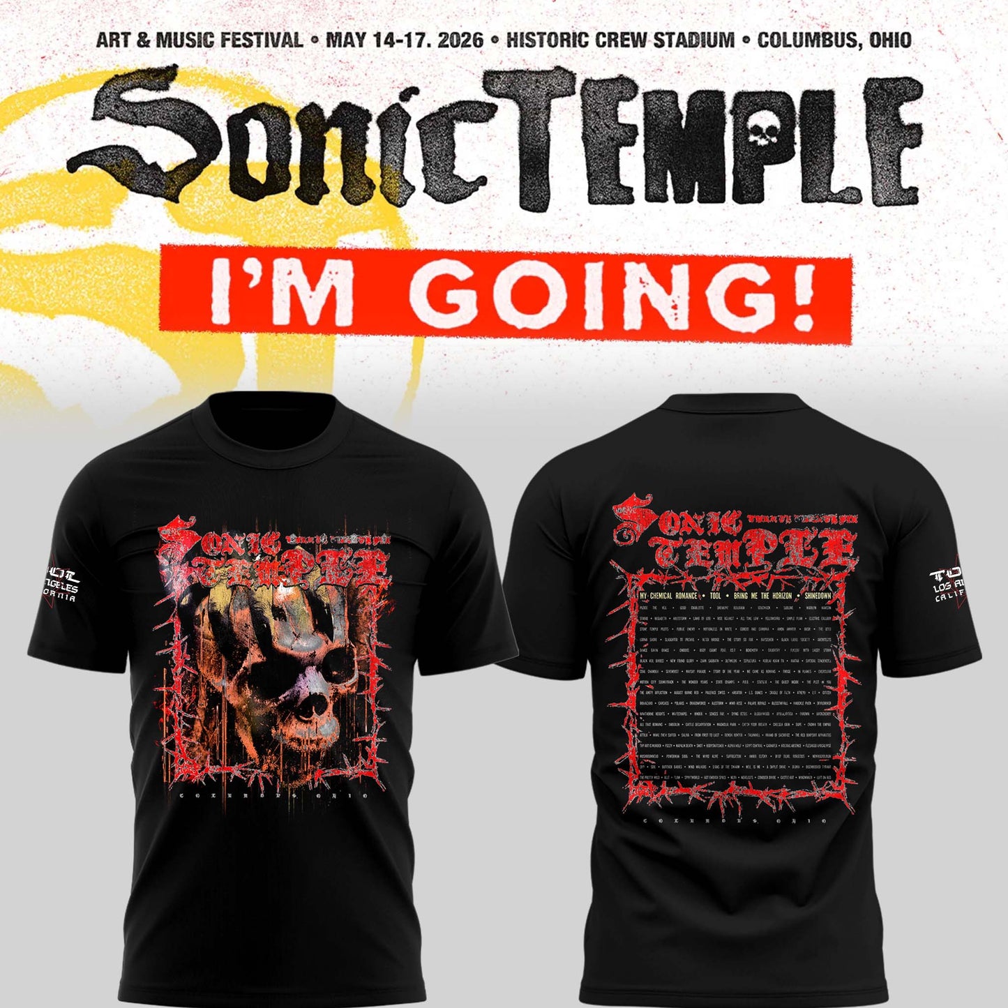 Limited Edition Sonic Temple Festival 2026 Tshirt