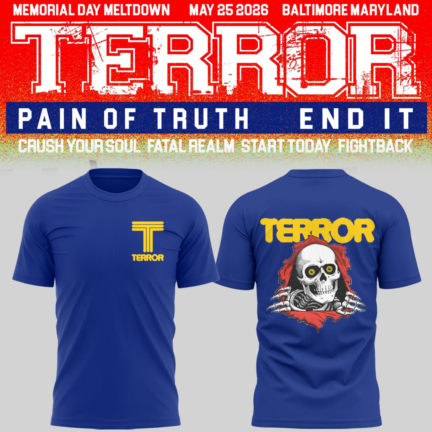 TERROR 🎵 MEMORIAL MELTDOWN in Baltimore 05/25/26 TShirt