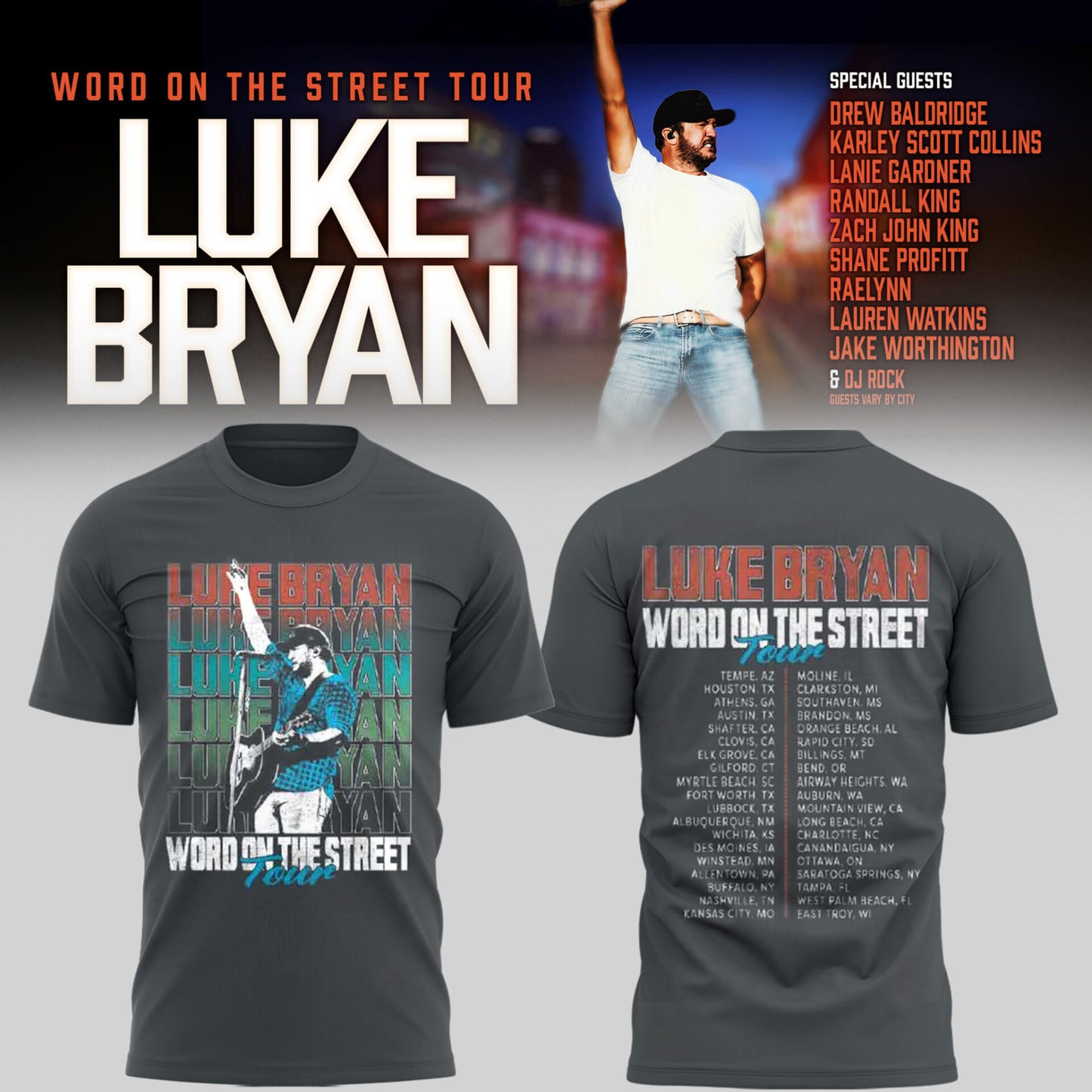 LB “Word On The Street Tour” 🎤🤠 Shirt