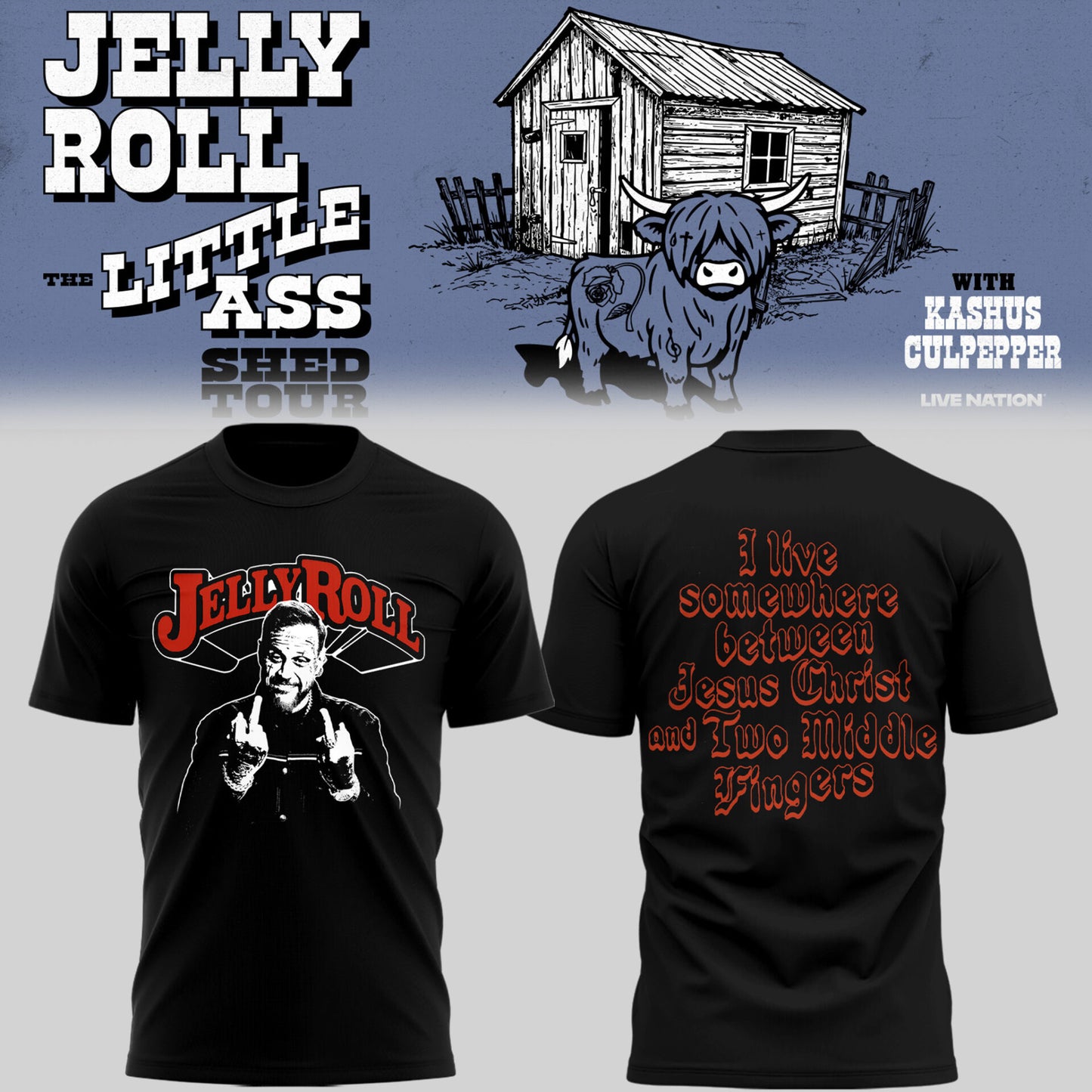 J.Roll “The Little Ass Shed Tour 2026” TShirt