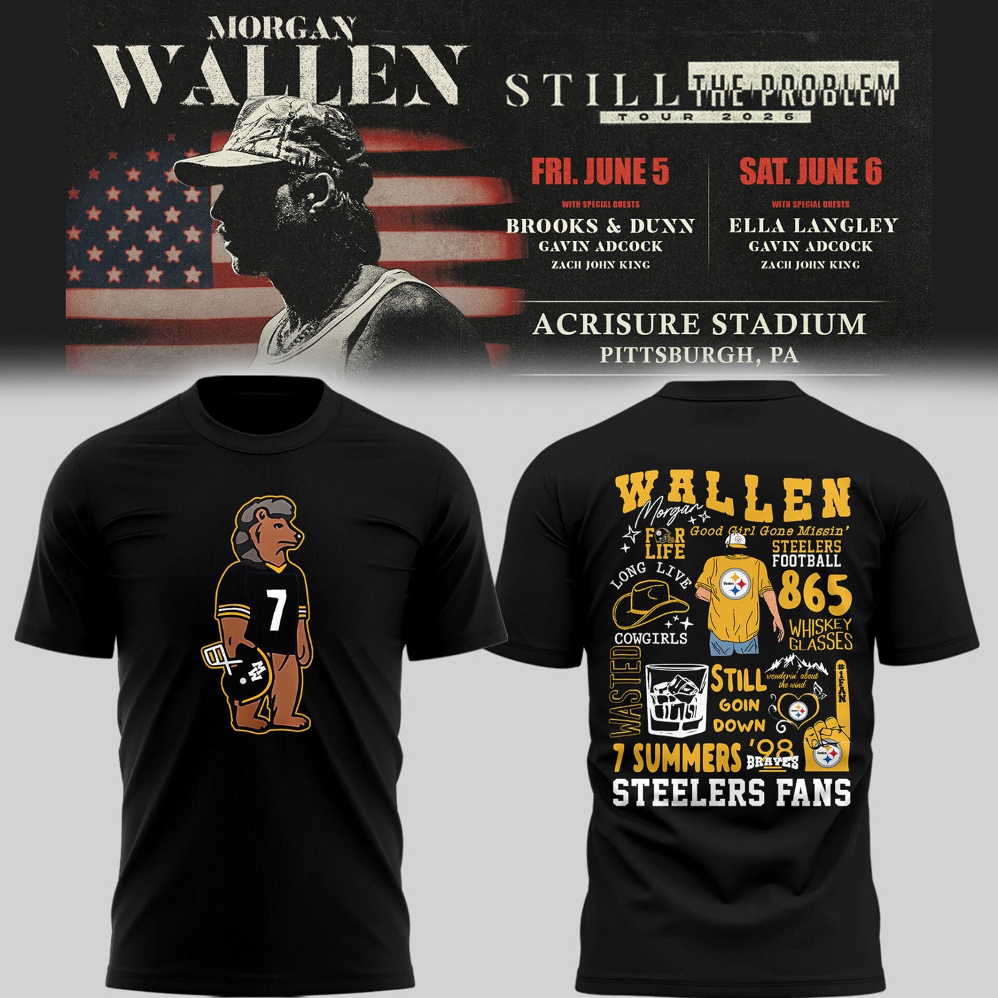 STEE x MW “Still The Problem Tour 2026” at Acrisure Stadium TShirt