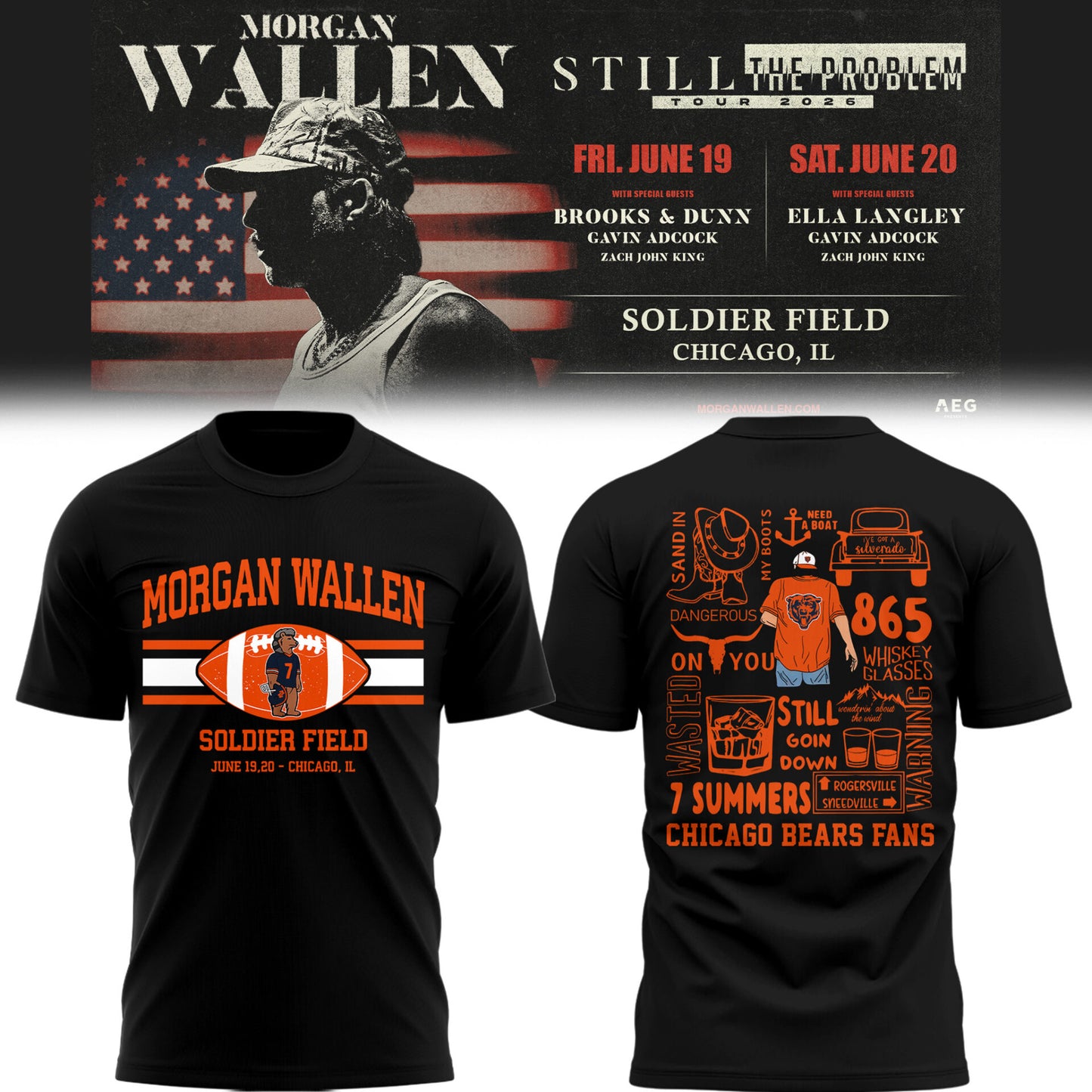 BEAR x MW “Still The Problem Tour 2026” at Soldier Field TShirt