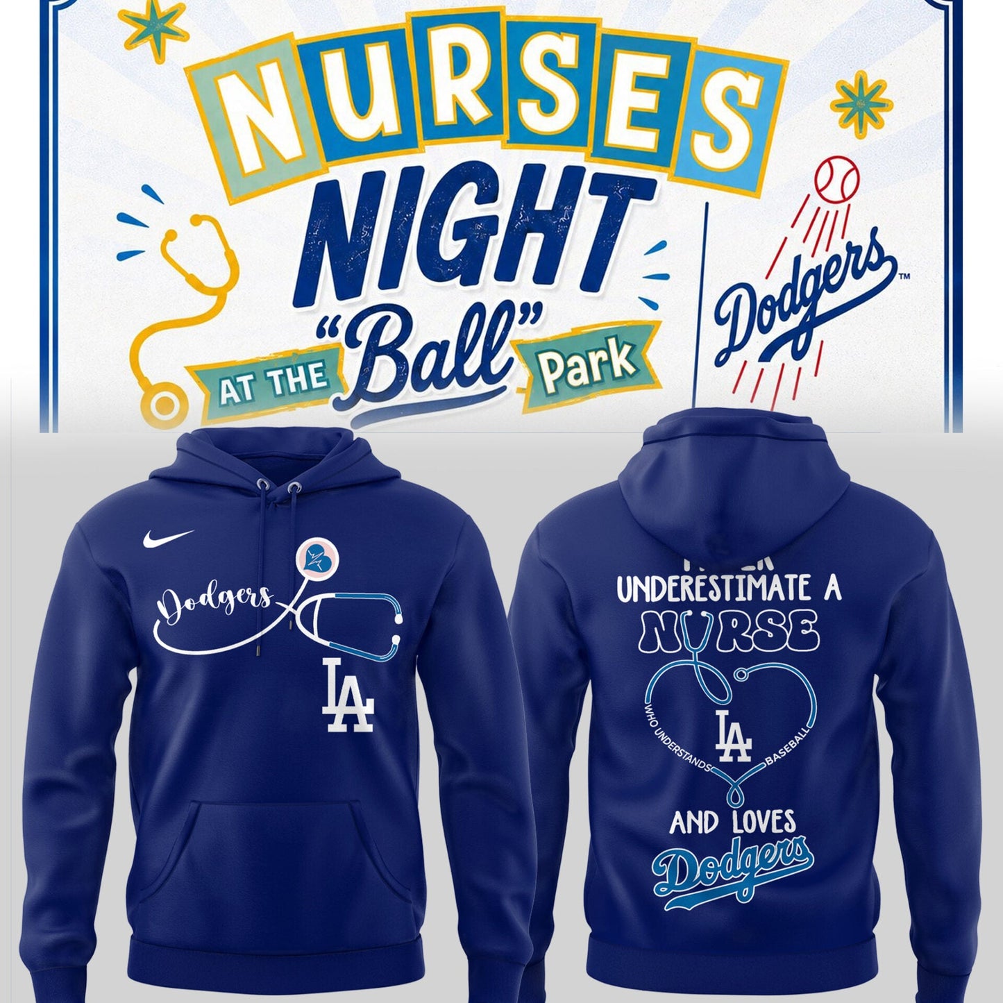 LAD ⚾ Nurse Night Hoodie