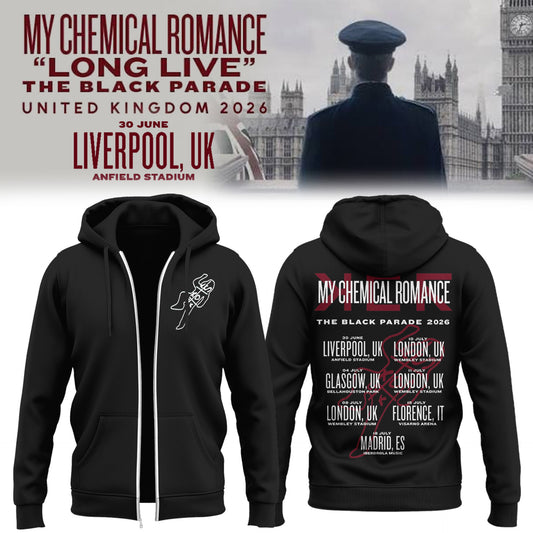MCR The Black Parade TOUR 2026 Zip Hoodie