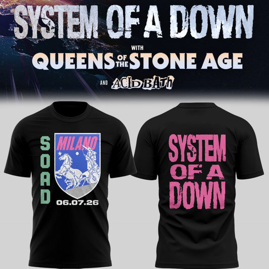 Limited Edition SOAD UK & Europe Stadium Tour 2026 T-Shirt