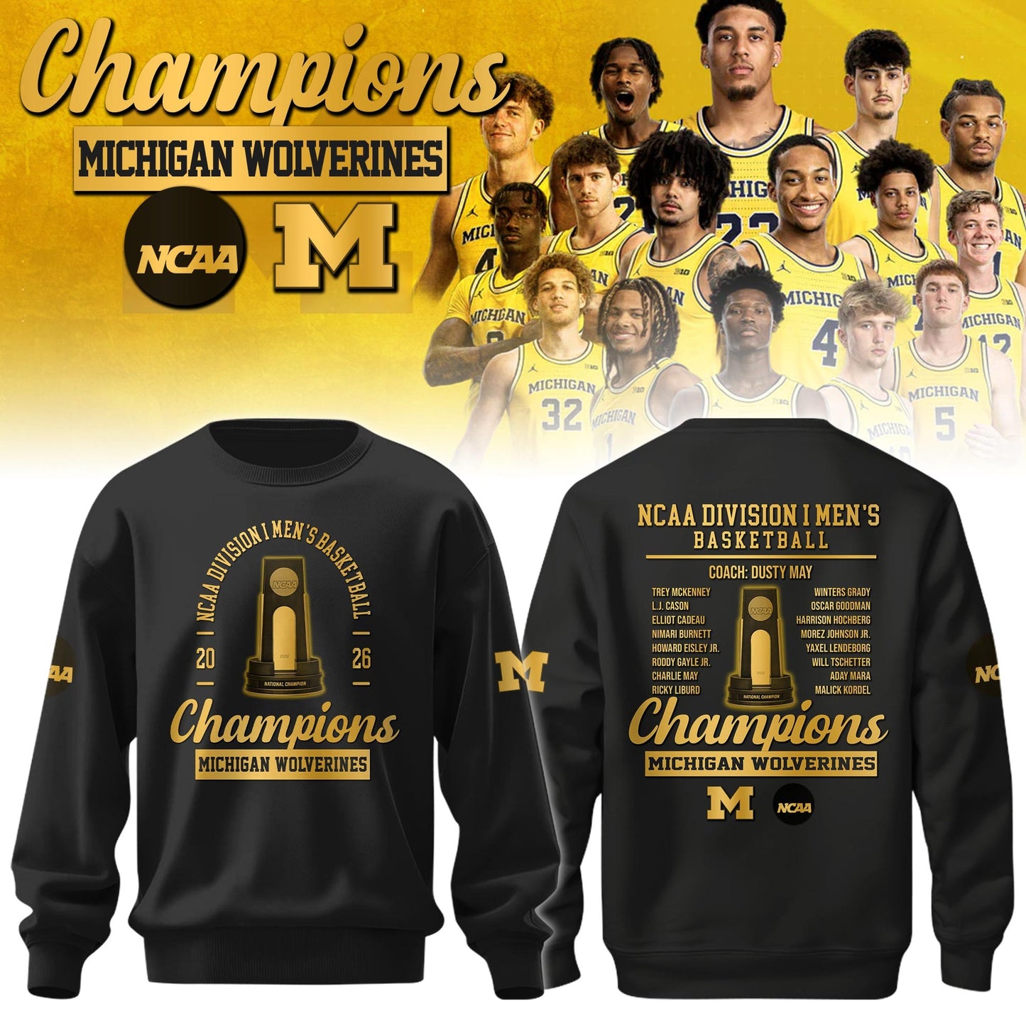 MICH Champions Basketball 2026 Sweatshirt Limited Edition