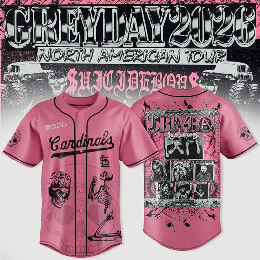 St. Louis Cardinals X $uicideboy$ Greyday 2026 – North American Tour Jersey