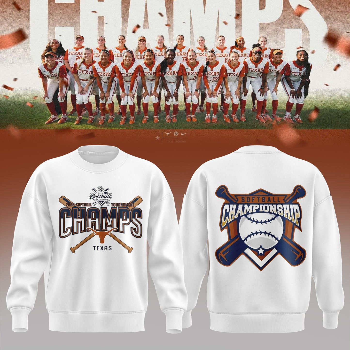 2026 Softball Tournament Champions Sweater