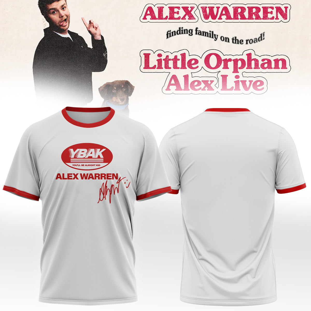 Alex Warren’s “Little Orphan Alex” Tour Shirt