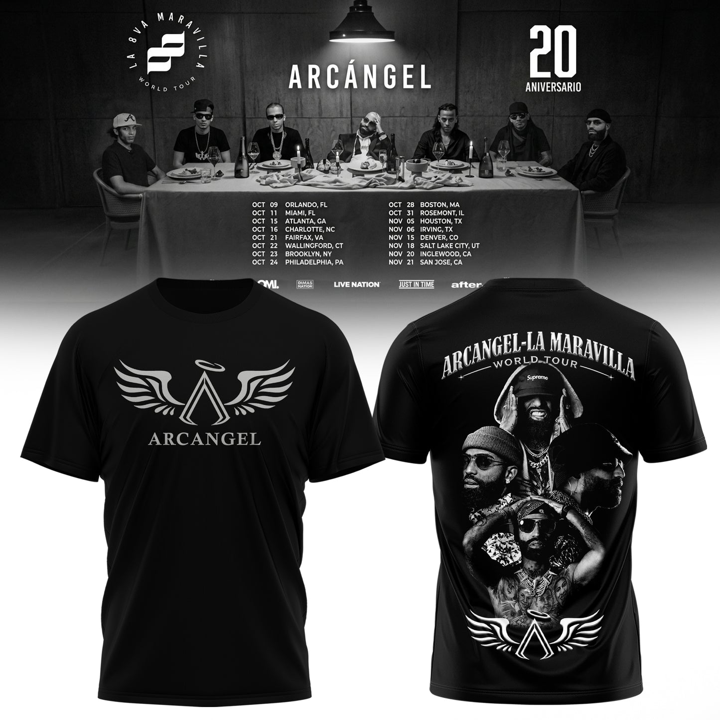 Arcángel La Maravilla World Tour 20 Aniversario