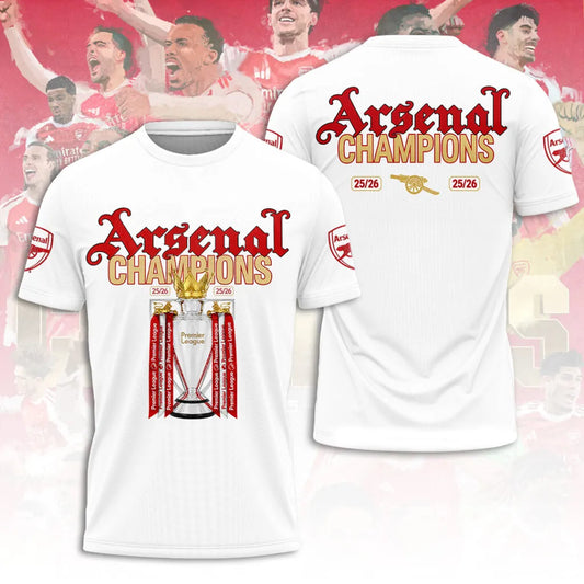 Arsenal F.C Premier League champions 25/26 T-SHIRT