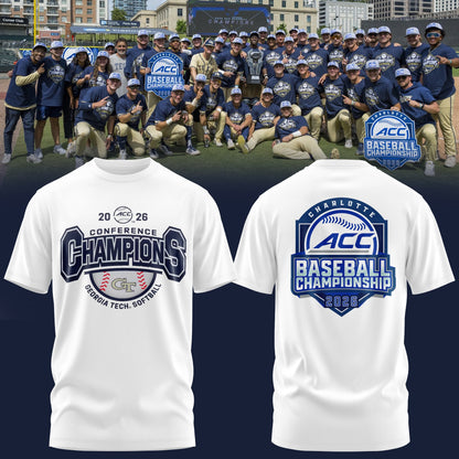 Georgia Tech Baseball TOURNAMENT AND REGULAR SEASON CHAMPIONS T-Shirt