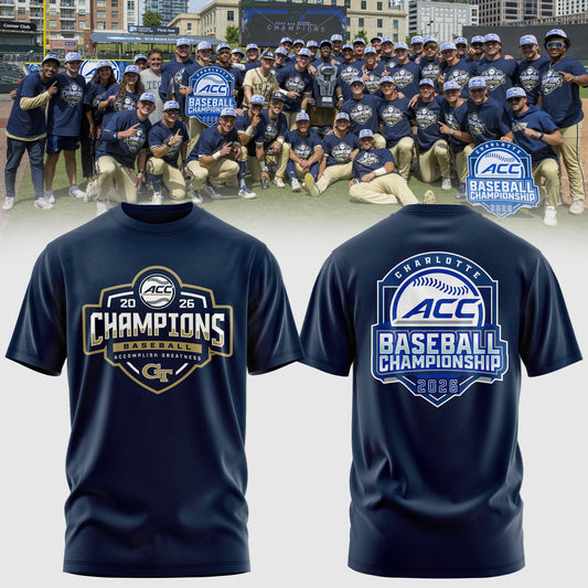 Georgia Tech Baseball TOURNAMENT AND REGULAR SEASON CHAMPIONS T-Shirt