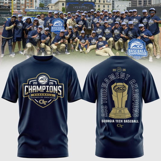 Georgia Tech Baseball TOURNAMENT AND REGULAR SEASON CHAMPIONS T-Shirt