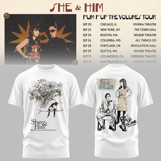 SHE & HIM – PUMP UP THE VOLUME COLLECTION TEE