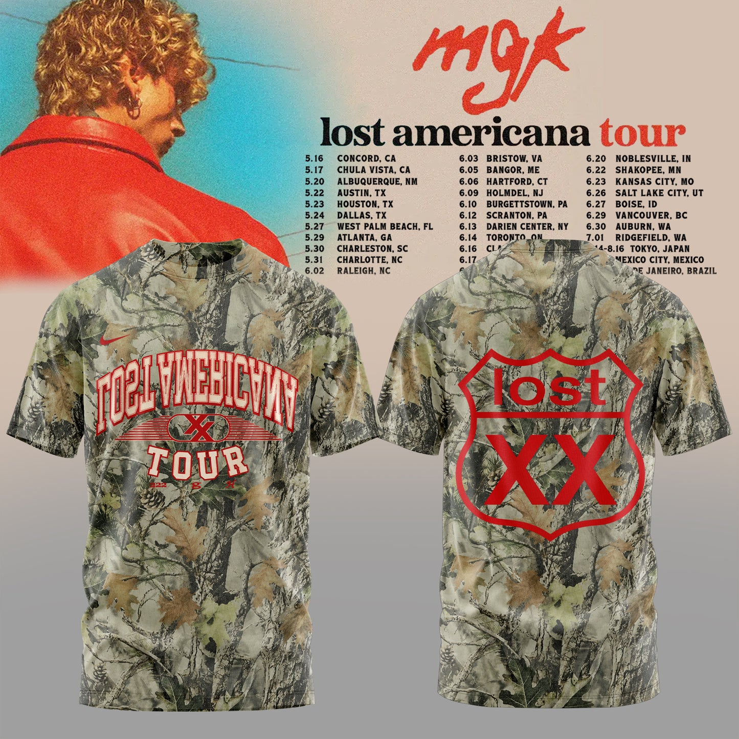 MGK – Lost Americana Tour 2026 Tshirt Is Here