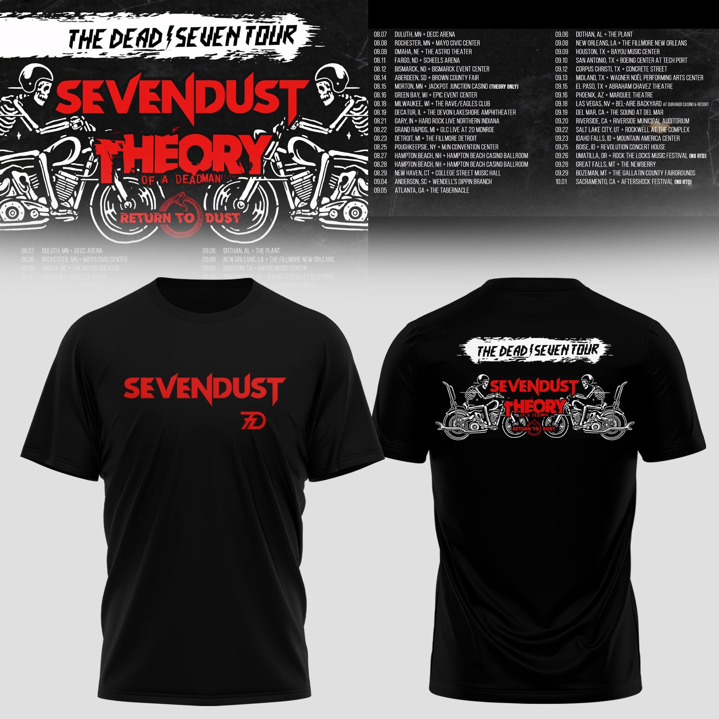 The Dead/Seven Tour Limited T-shirt
