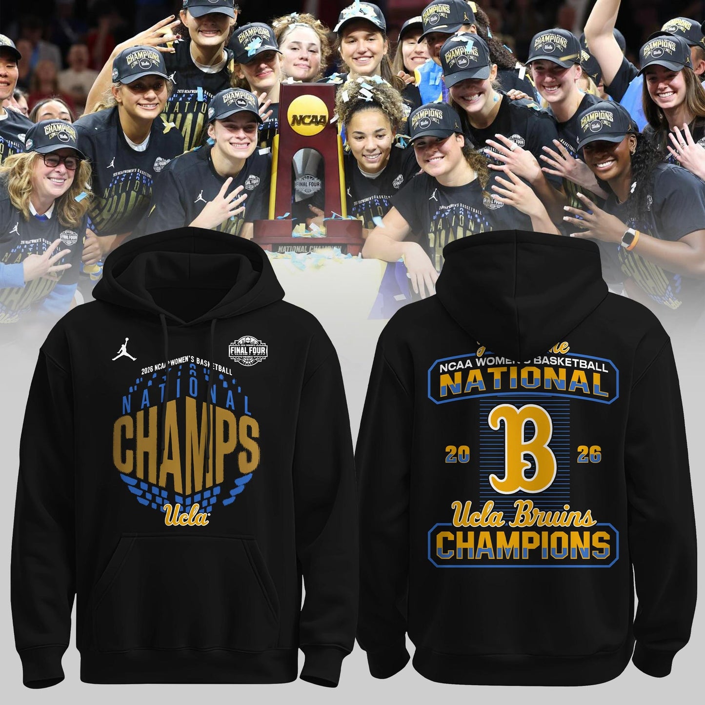 Limited Edition 2026 WBB National Champions 👑🏀 Hoodie