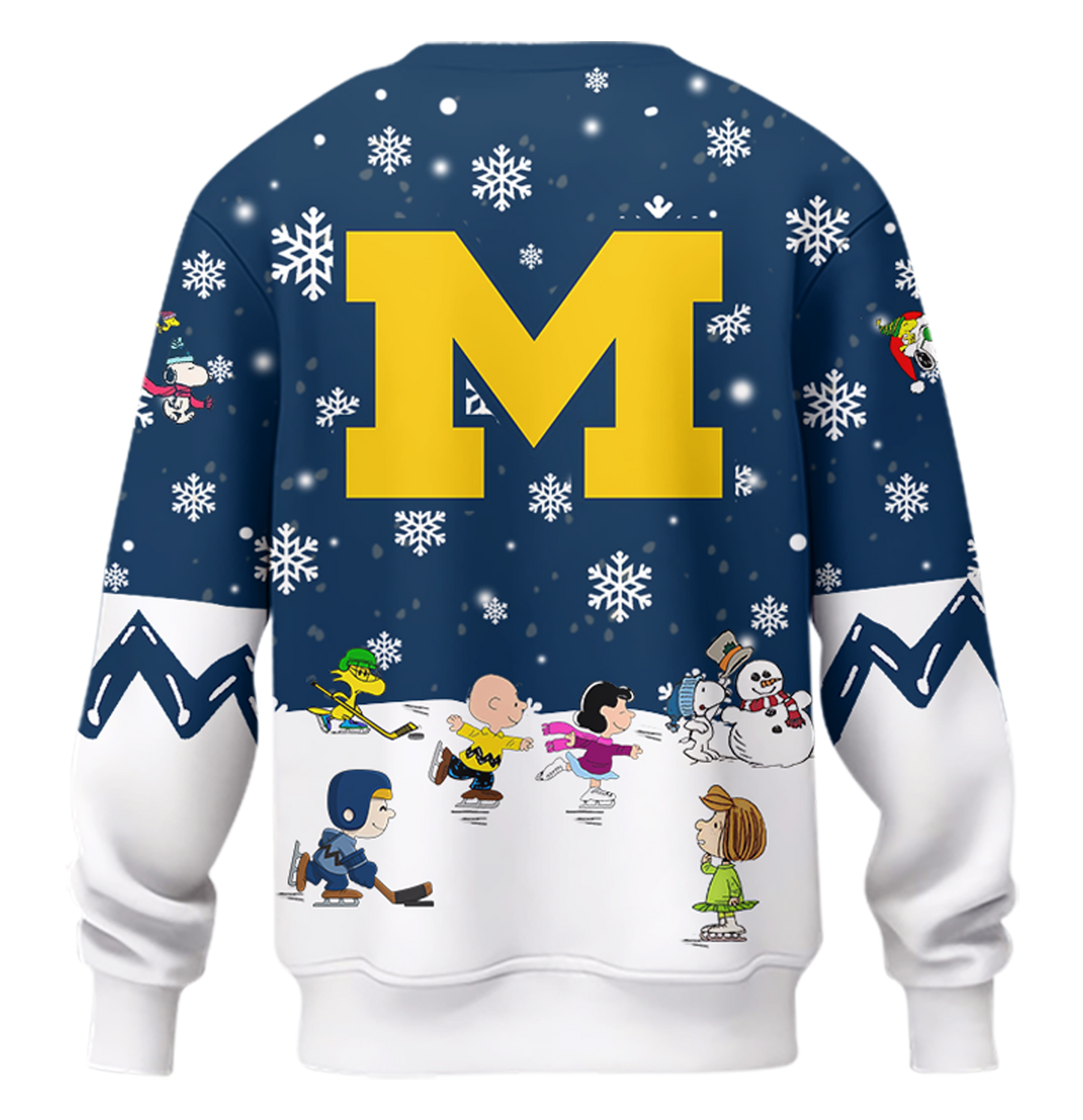 Limited Edition Michigan Ice Hockey Peanuts Holiday Speciality Sweatshirt 2024