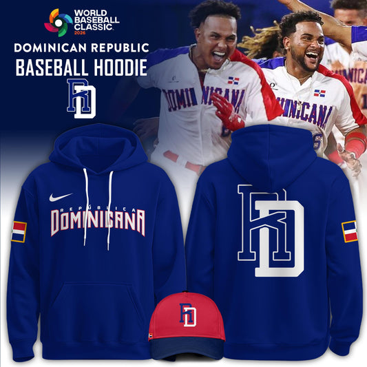 Dominican Republic Baseball 2026 World Baseball Classic Hoodie Limited Edition Navy Blue