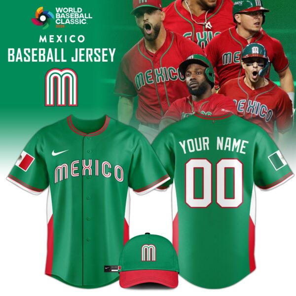 _ Mexico Baseball 2026 World Baseball Classic Jersey Limited Edition Green