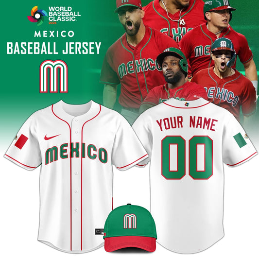 _ Mexico Baseball 2026 World Baseball Classic Jersey Limited Edition White