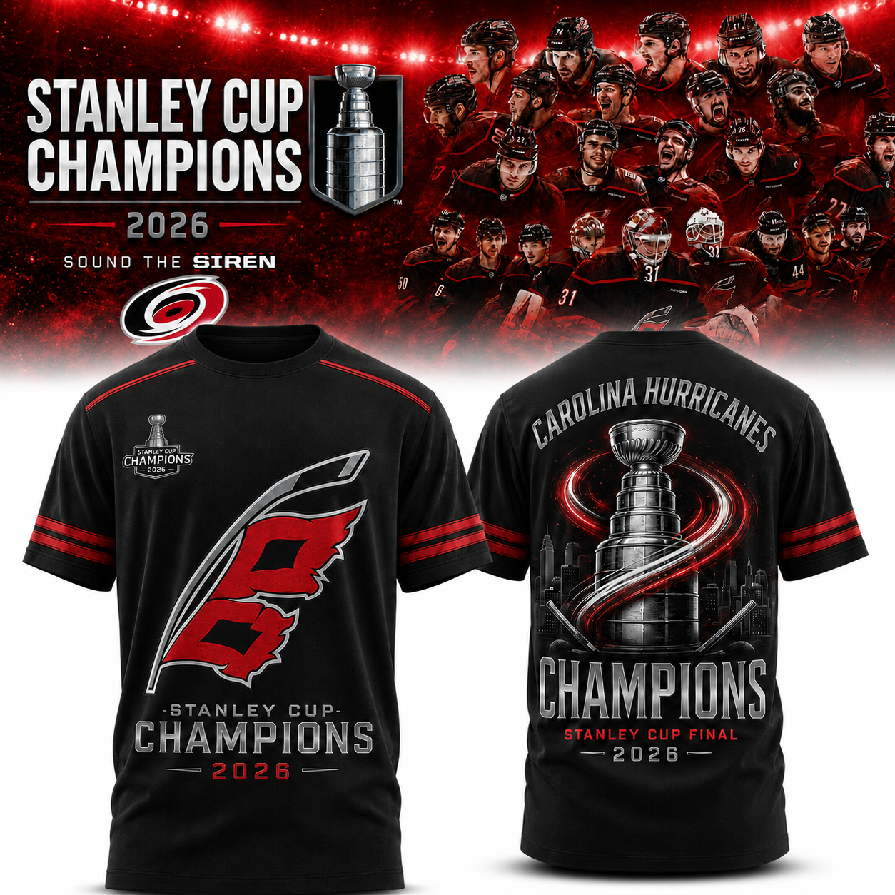 Champions CANIACS 2026 Stanley Cup Edition Tee