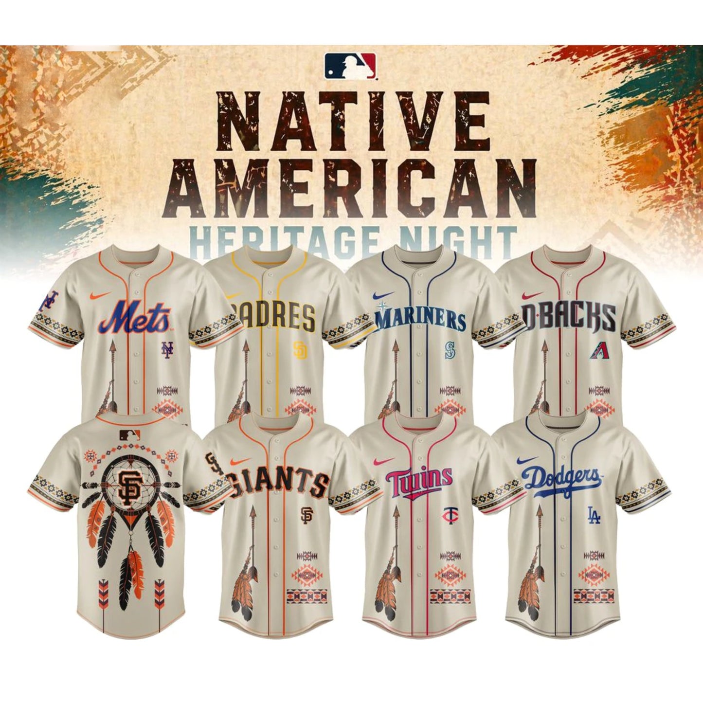 ALL TEAM x Native American Heritage Night 2026 Edition Baseball Jersey