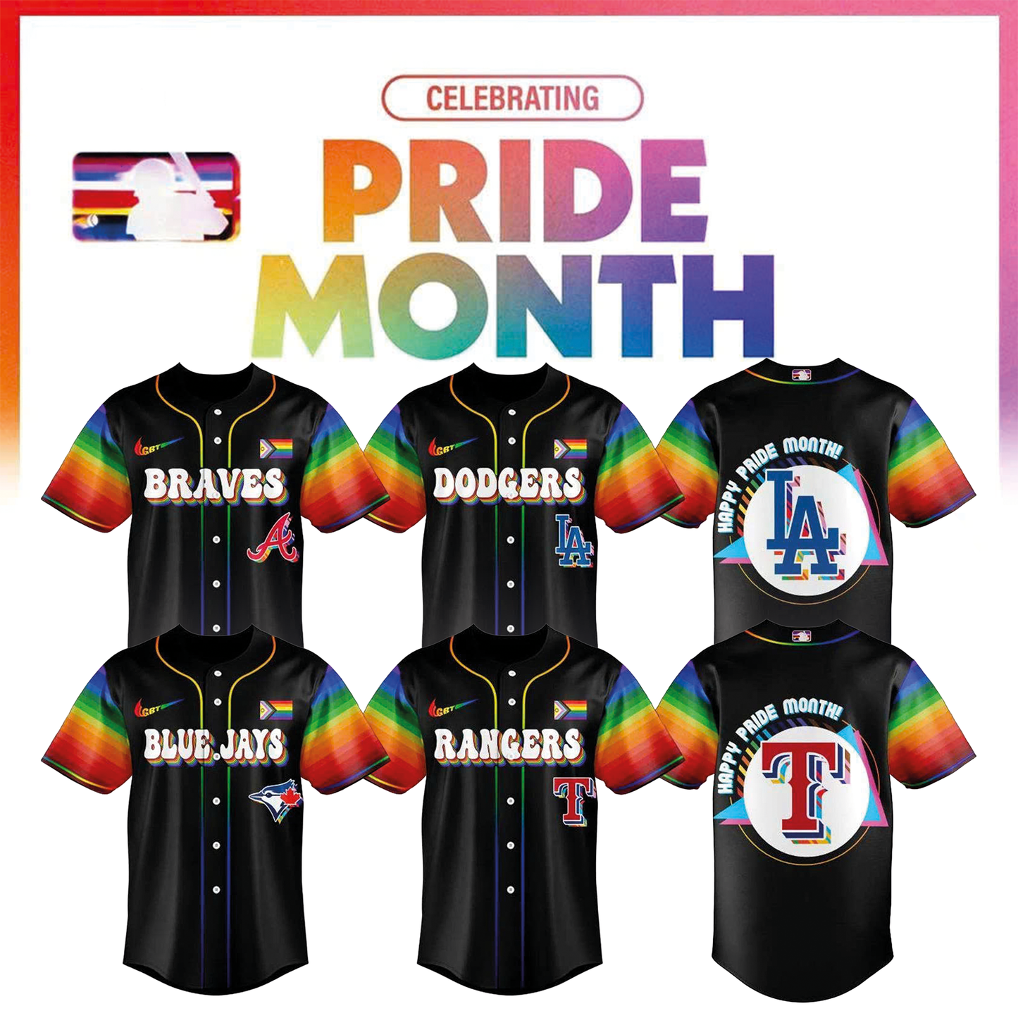 Celebrate Pride Month 2026 Edition Black Jersey