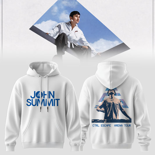 White CTRL ESCAPE Arena Hoodie Edition