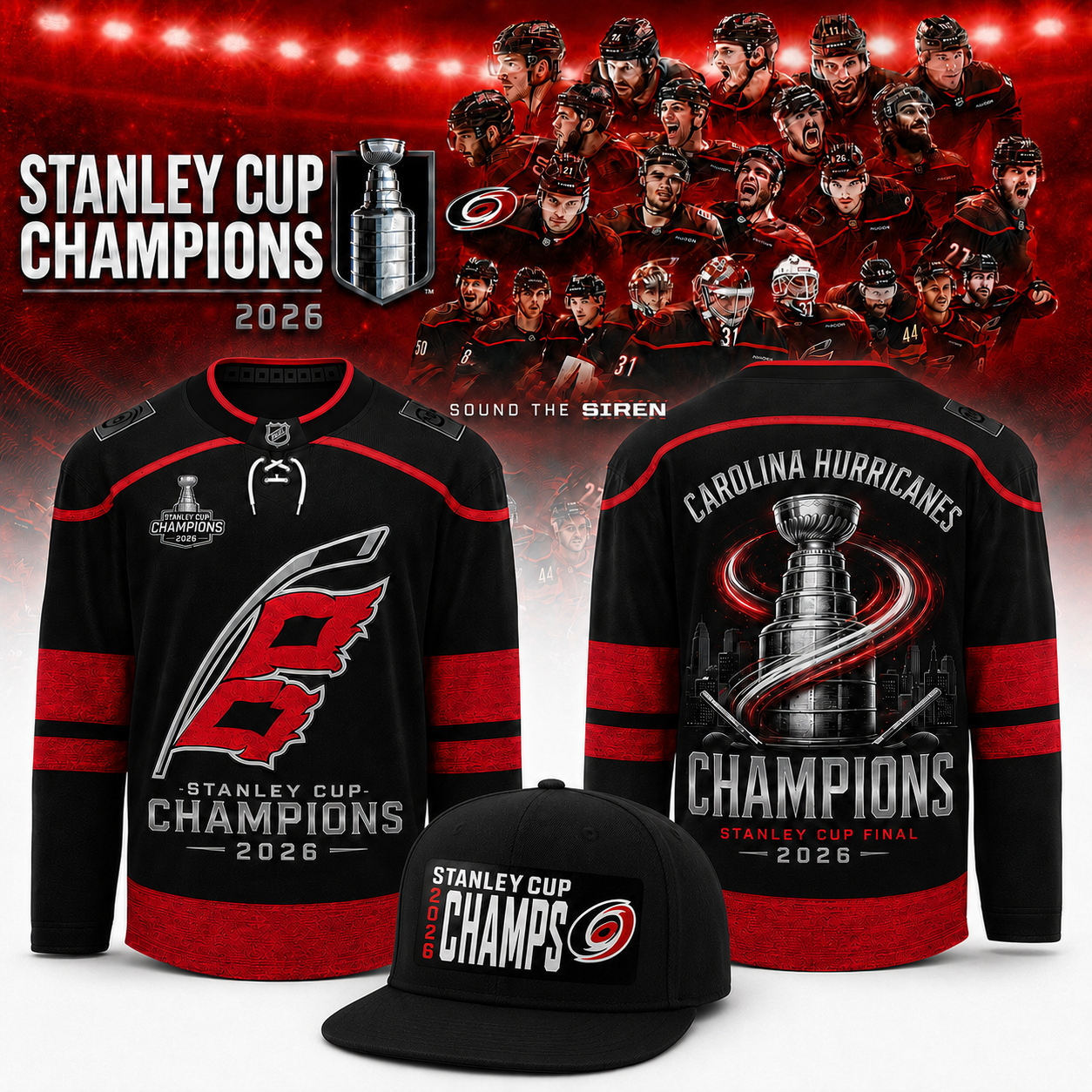 CANIACS Champions 2026 Stanley Cup Jersey