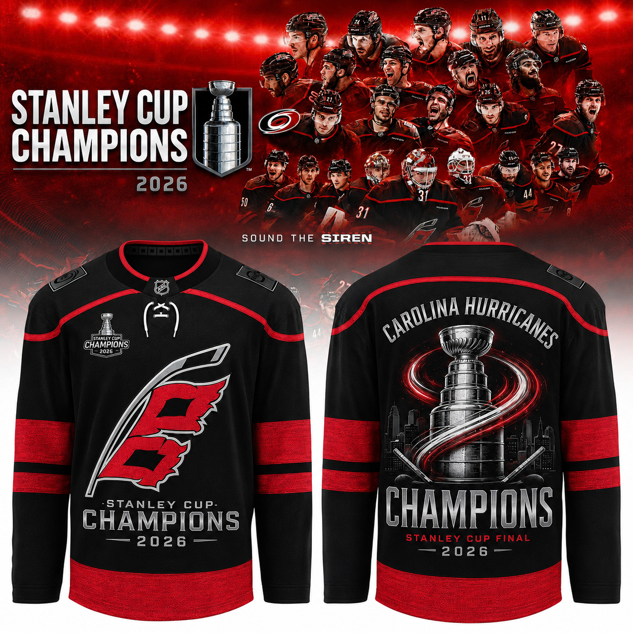 CANIACS Champions 2026 Stanley Cup Jersey