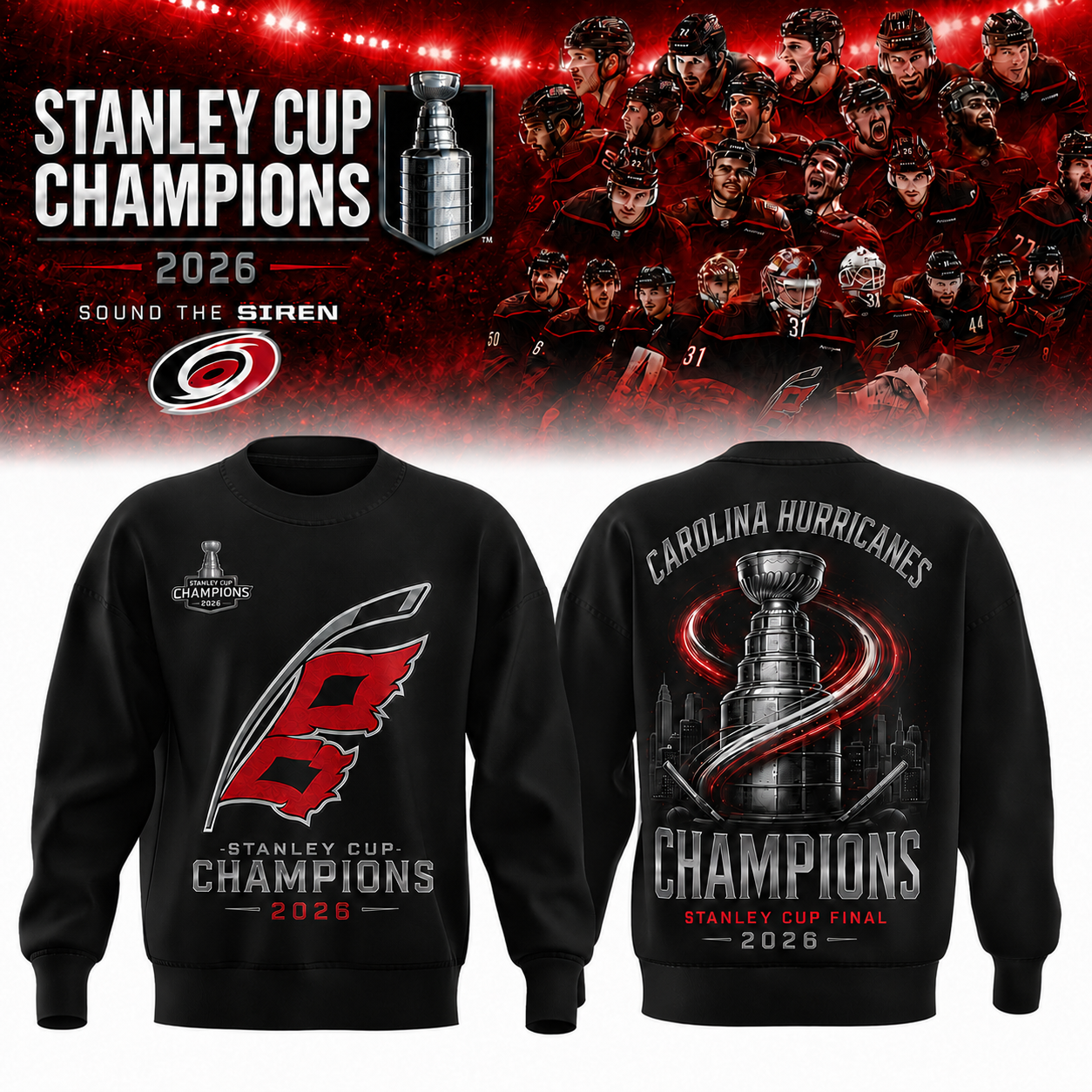 CANIACS 2026 Stanley Cup Champions Sweatshirt