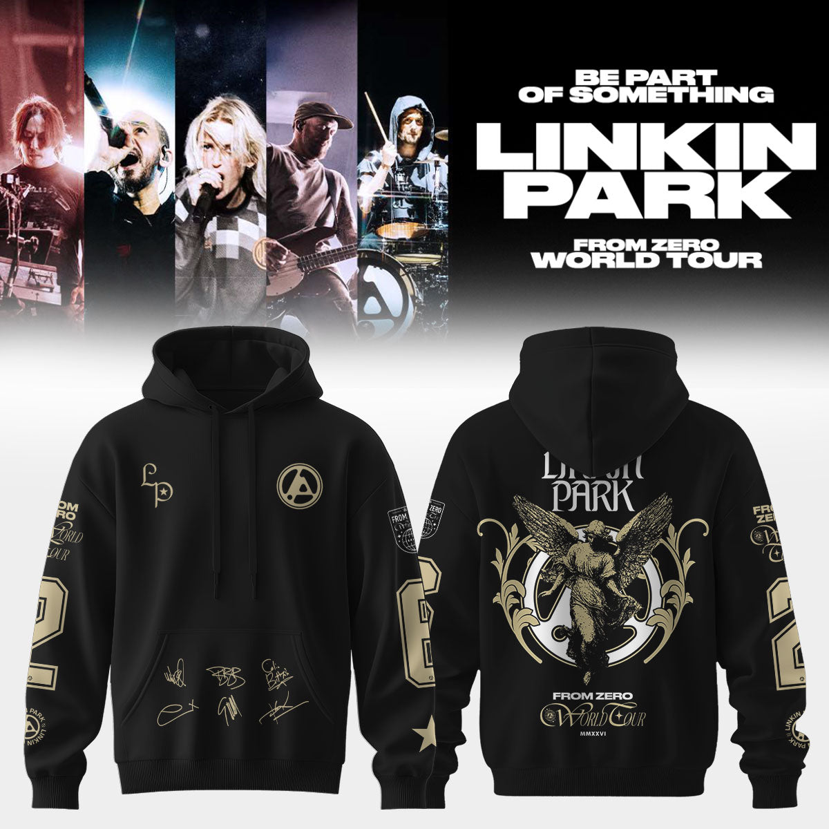 Linkin Park From Zero World Tour 2026 Signed Hoodie