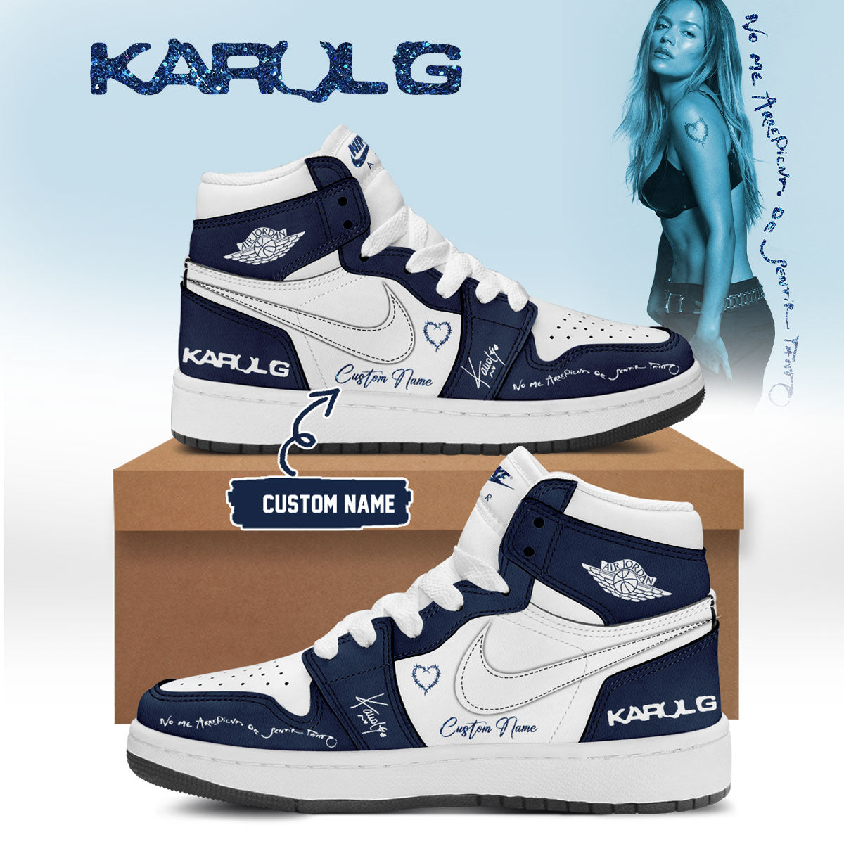 .KaRol G Album “NO ME ARREPIENTO DE SENTIR TANTO” 🩵 – Shoes