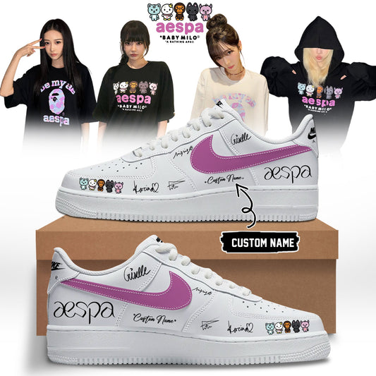 aespa x BAPE signed Shoes 13