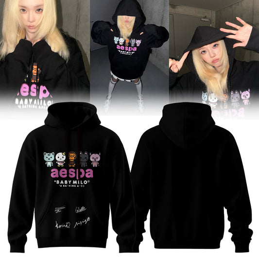 .aespa x BAPE signed Hoodie