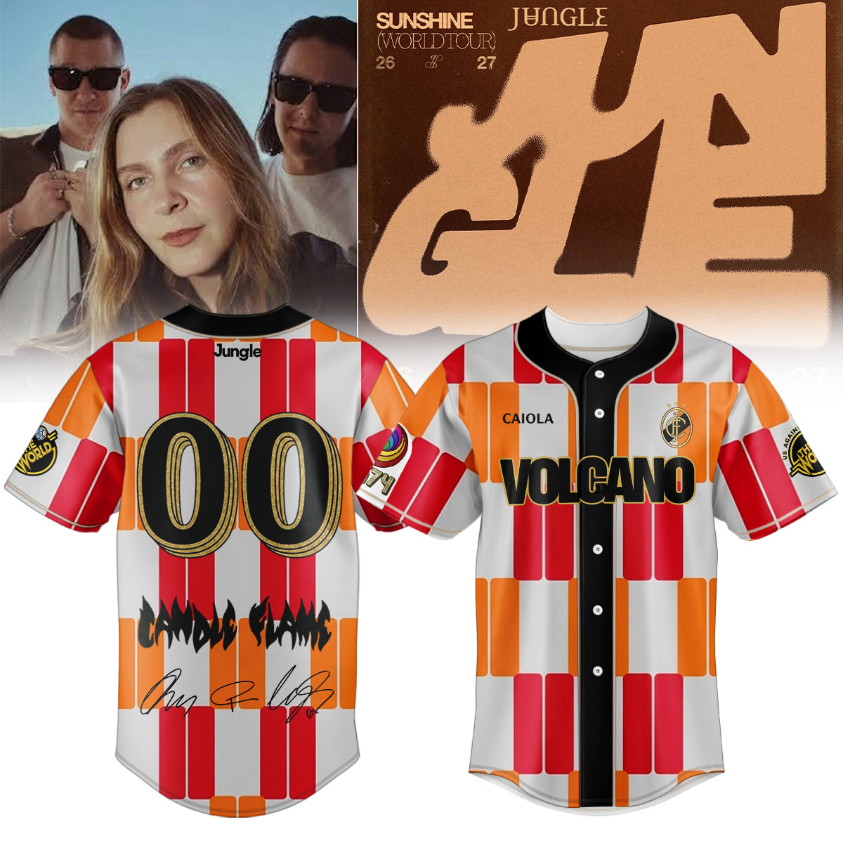 ,,,Jungle – Sunshine World Tour 2026/27 Limited Edition Signature – Jersey (Custom Number)