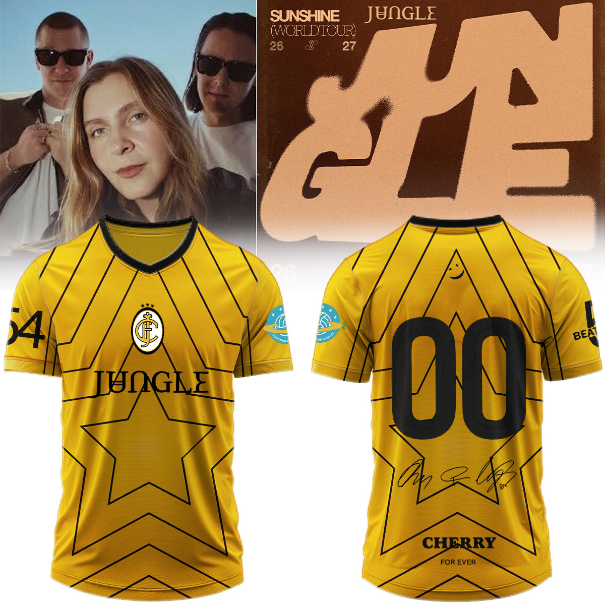 ,,,Jungle – Sunshine World Tour 2026/27 Limited Edition Signature – Jersey (Custom Number)