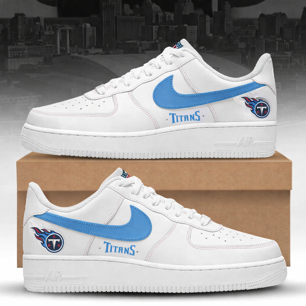 Tennessee Titans Back In Black Special Edition AF1 Sneakers