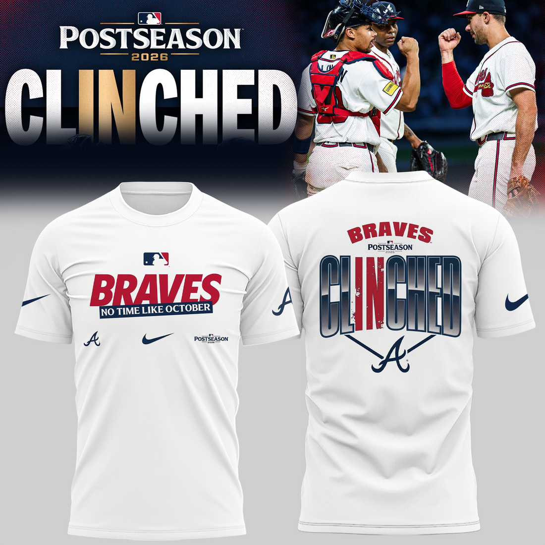 Limited Edition Postseason 2026 Clinched T-shirt