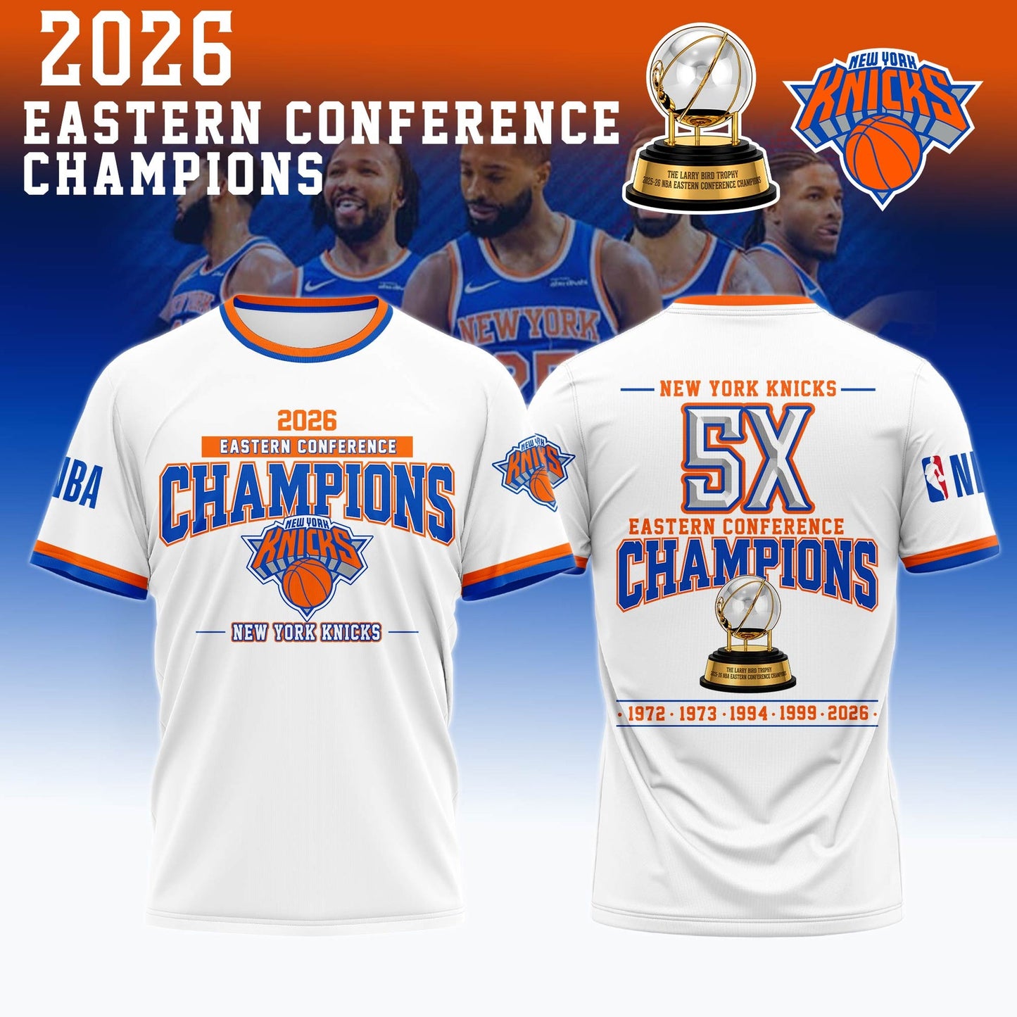 New York Knicks 2026 Eastern Conference Champions T-shirt